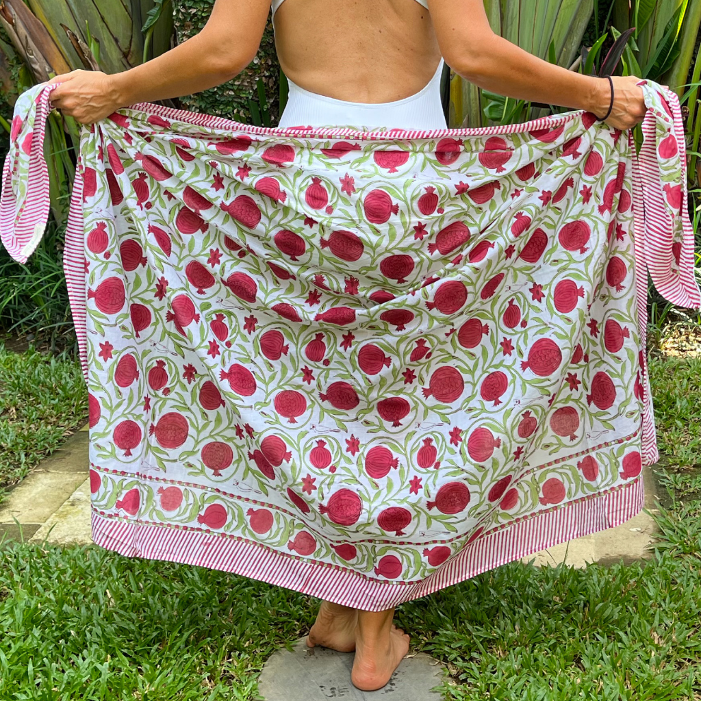 XL Pomegranate Cotton Sarong