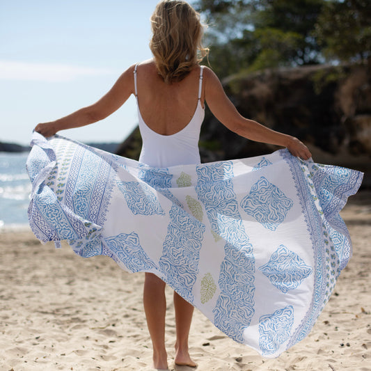 Freedom Blue XL Cotton Sarong