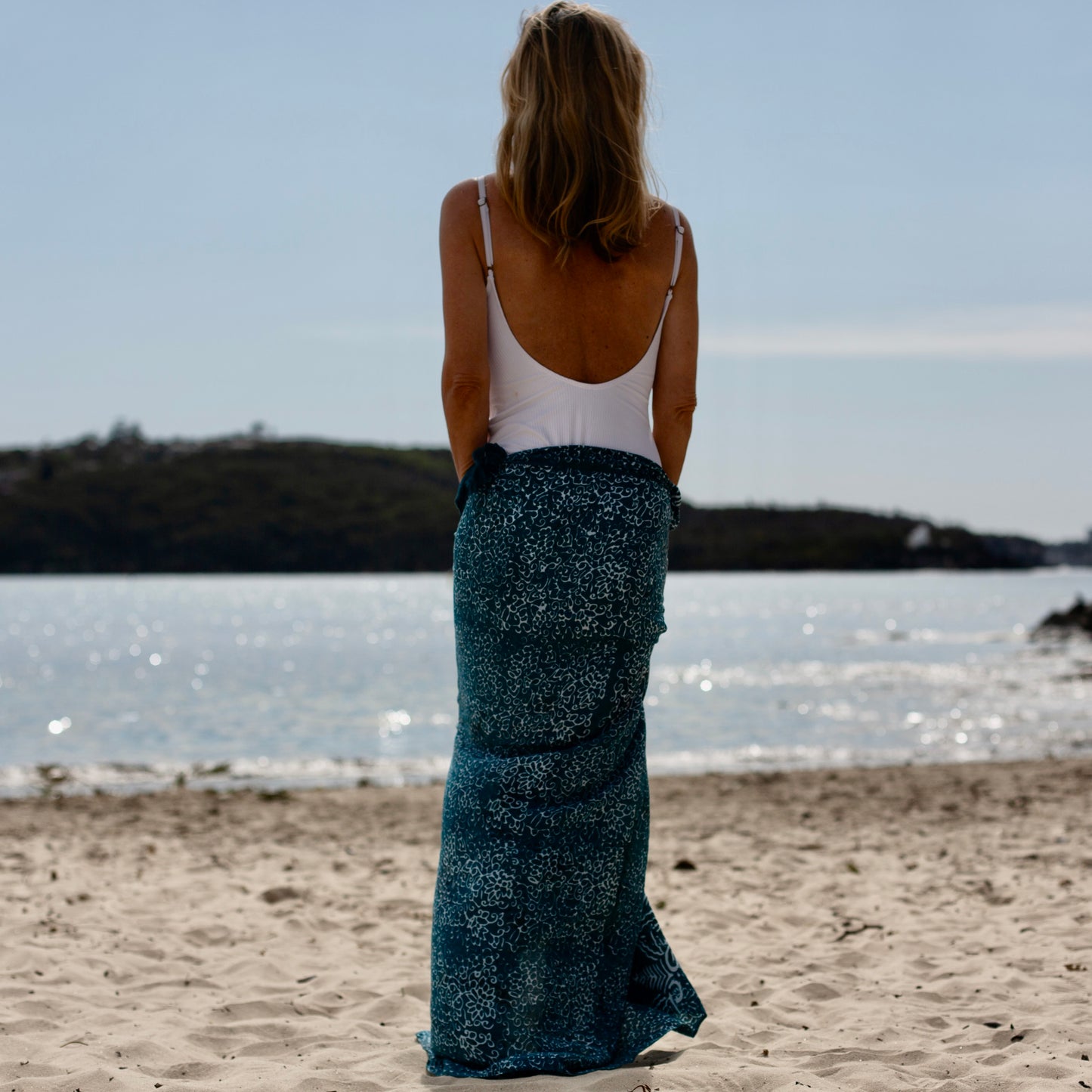 Free Spirit Teal Beach Sarong