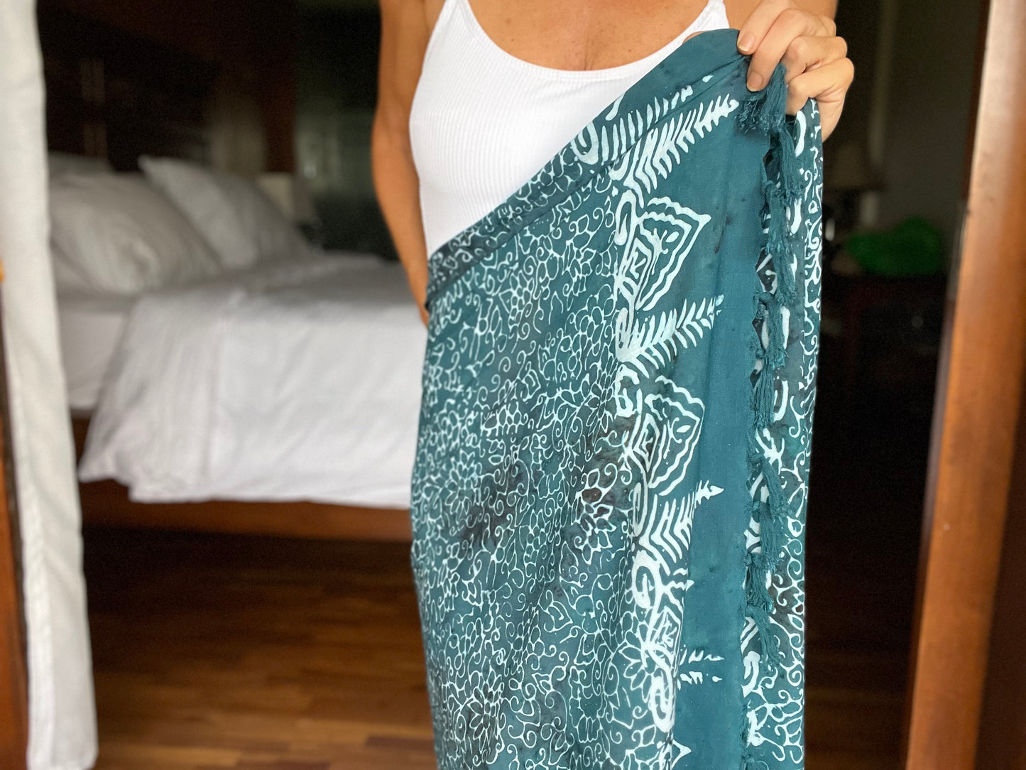 Free Spirit Teal Beach Sarong