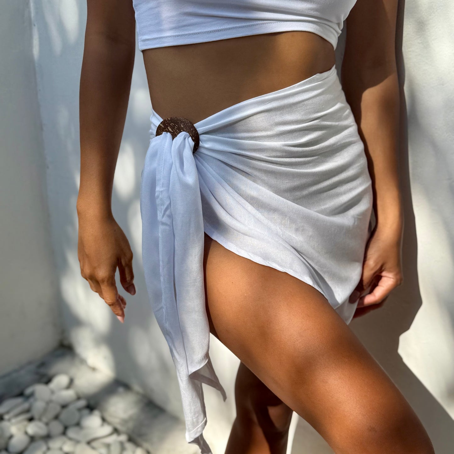 Mini Sarong | White